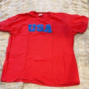 USA Graphic Short Sleeve Tee - Red